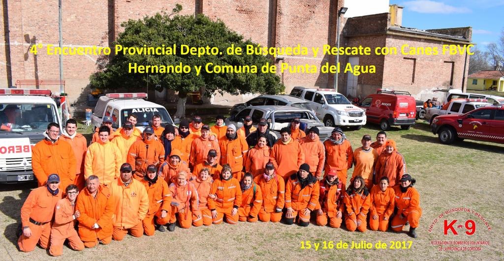 4° Encuentro Provincial de Búsqueda y Rescate K9 2017