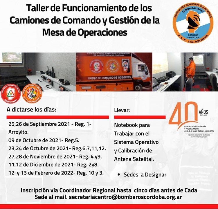 Funcionamiento de Camiones Comando y Gesti�n de Mesa de Operaciones
