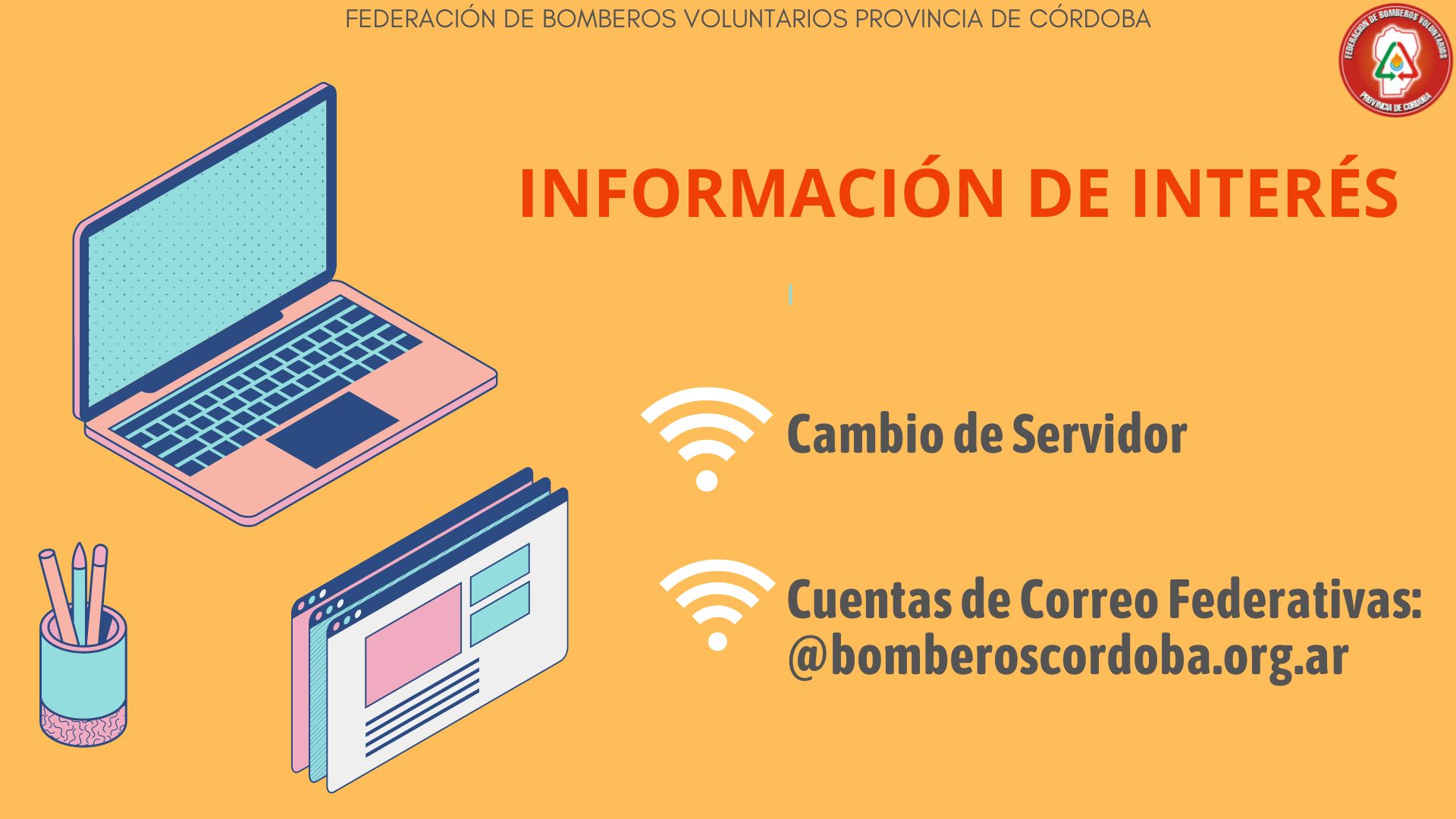 Informaci�n de Inter�s: Cambio de Servidor y Direcci�n de Correos