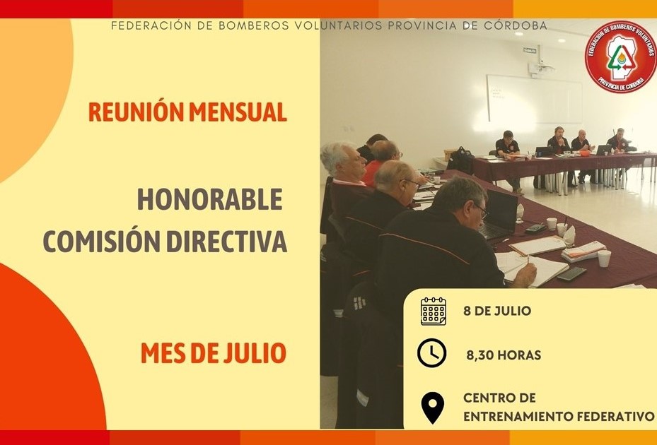 Reuni�n Mensual de Honorable Comisi�n Directiva FBVPC