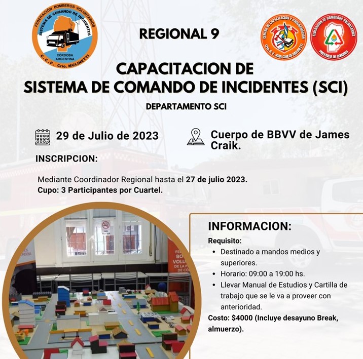 Regional 9: Capacitaci�n Sistema de Comando de Incidentes