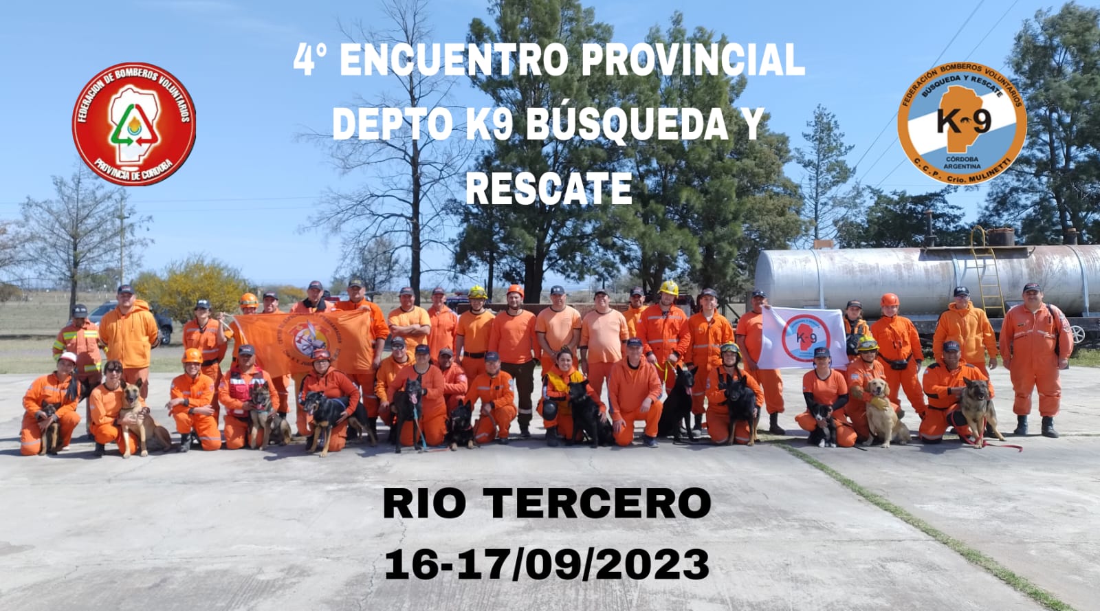 Capacitaci�n del Departamento de B�squeda y Rescate con K-9