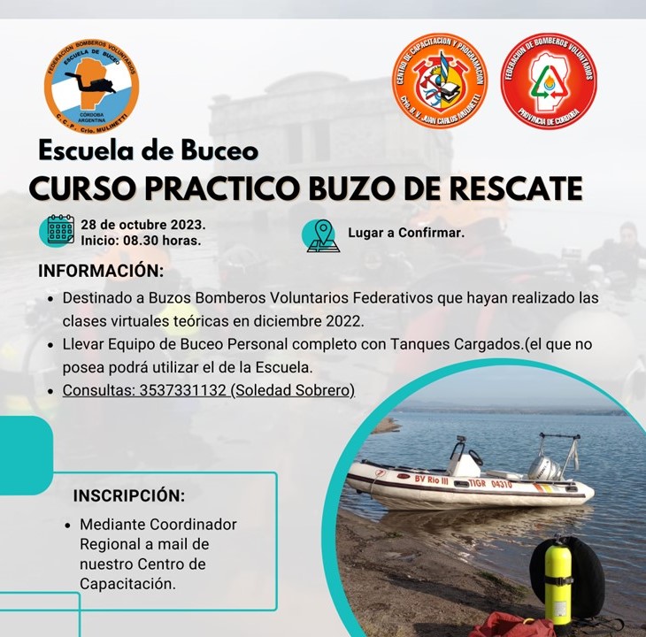 Departamento Rescate Acu�tico: Curso de Buzo de Rescate