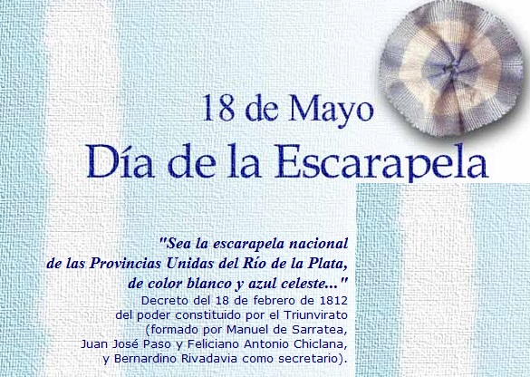 18 de Mayo: Día de la Escarapela Nacional Argentina