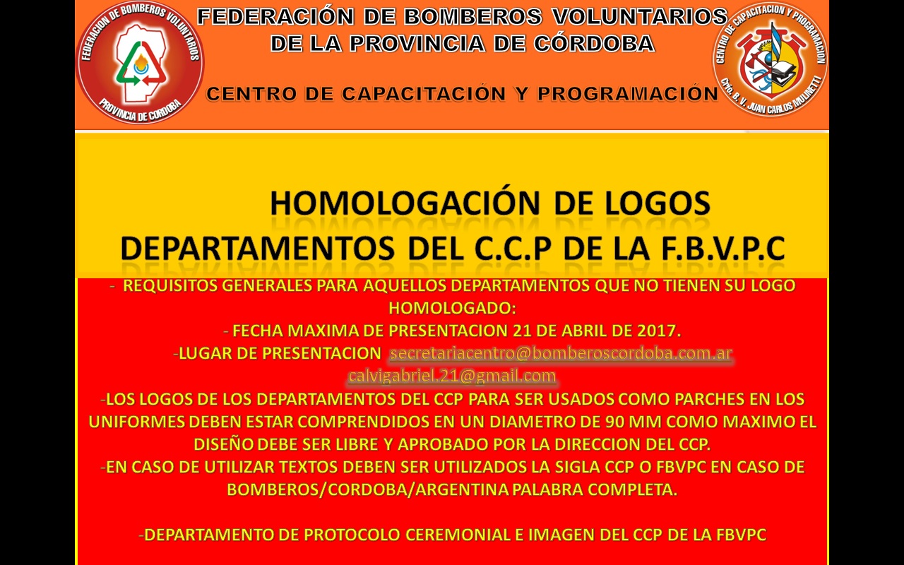 Departamentos del CCP: Homologación de Logos