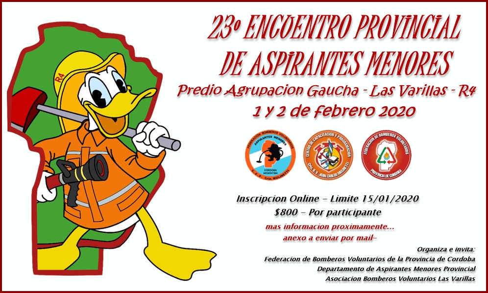 23° Encuentro Provincial de Aspirantes Menores 2020
